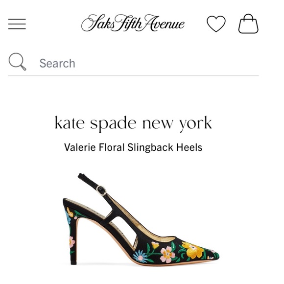 Kate Spade ♠️ Valerie Floral Slingback Heels - Picture 9 of 17